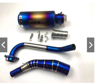 SC Stainless Steel Low Mount Exhausts Full System Honda Grom MSX125-sf 2013-2020