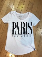 Camiseta para mujer Nike PARIS Saint-Germain edición limitada blanca y negra talla S