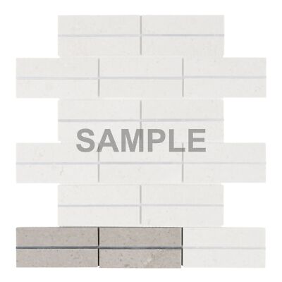 Cinderella Gray Marble Stone Silver Inlay Brick Joint Kitchen Tile Backsplash