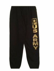 US Army sweatpants Shiny Gold design Black sweatpants | eBay