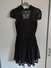 Robe de soirée en dentelle, noir, décolté dos, Taille 38
