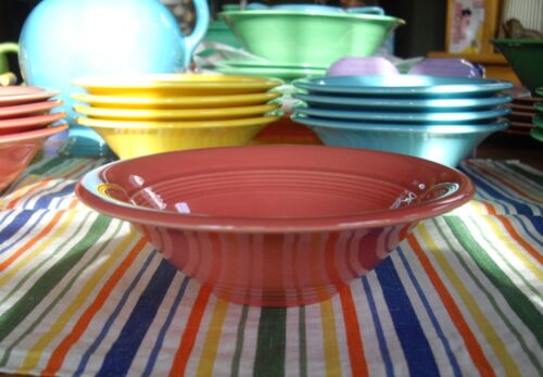 Vintage Homer Laughlin HARLEQUIN ROSE 6 1/4" Cuenco Fiesta ~ - Imagen 2 de 10