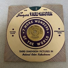 Sawyer's Vintage Gold Foil view-master reel 101 Rocky Mt Natl Park Colorado