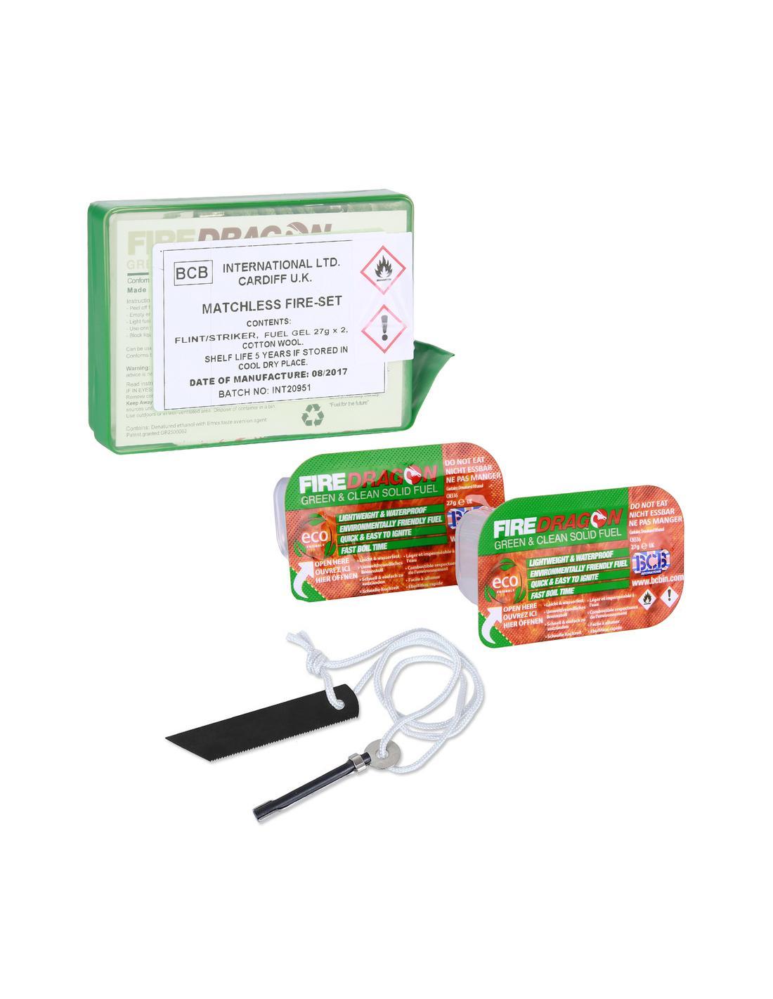 Kit completo Accendifuoco BCB Bushcraft acciarino professionale accendi fuoco