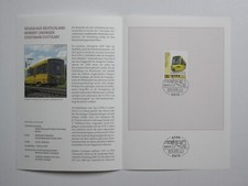Bund Erinnerungsblatt 2018/10 ESST Mi.Nr. 3363 Design Stadtbahn Stuttgart