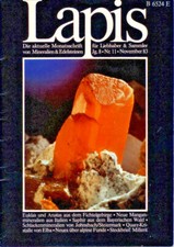 Mineralien Lapis Heft 11 Nov 1983 Euklas Anatas Johnsbach Arsen Cerussit Elba