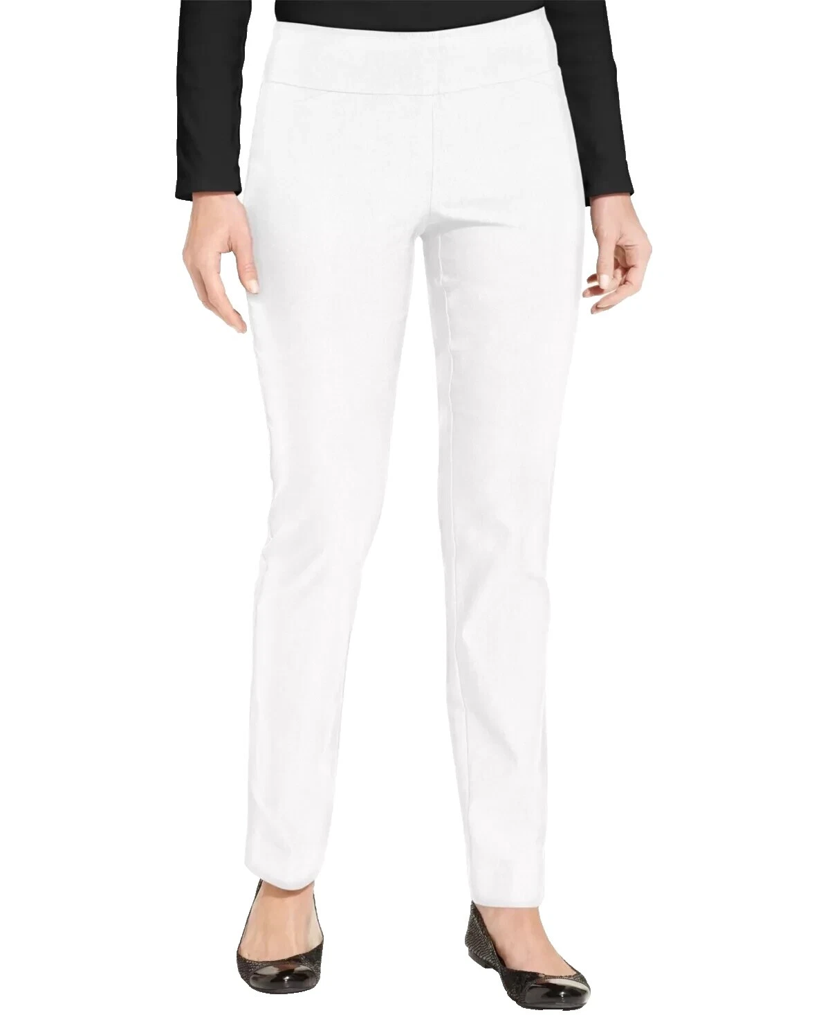 Pantalones de Algodón Blanco Charter Club para Mujeres