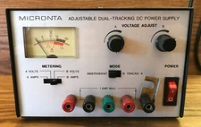 MICRONTA 22-121 ADJUSTABLE DUAL-TRACKING DC POWER SUPPLY