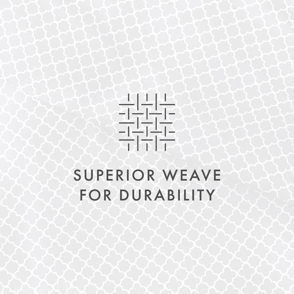 Kaycie 灰色时尚系列 3 件套四叶草图案被套套装 — 第 4/4 张图片