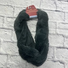 Juncture Faux Fur Collar Muffler Winter Scarf Wrap Extra Warmth Gray
