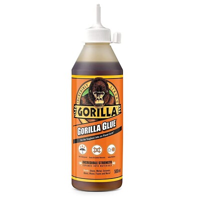 Gorilla Glue - 500ml Alleskleber für Holz, Stein, Metall, Keramik, Glas, Modell