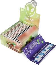 1 1/4 Size Rolling Paper, 10 Pack Mixed Flavor Rolling Paper, Different Fruit Fl