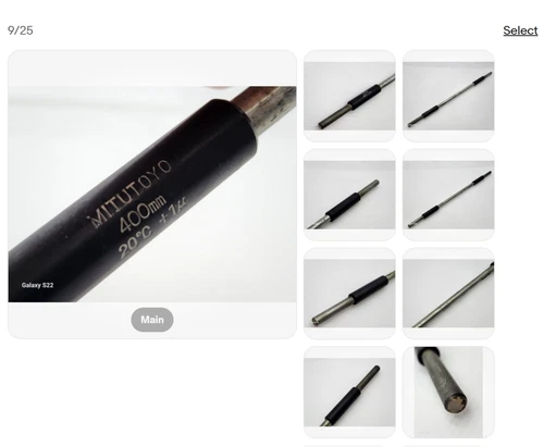 MITUTOYO 400mm 20℃ +1μ Micrometer Standard End Measuring Bar Rod  32416