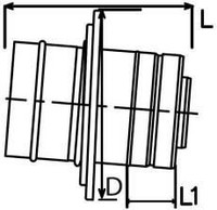Concentric Straight Vent Pipe With Wall Flange on sale Concentric Straight Vent Pipe With Wall Flange on sale