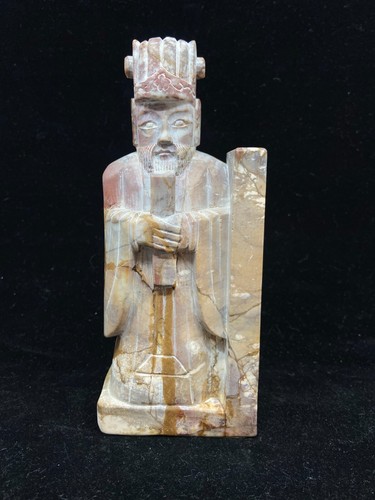 Chinese Soapstone Scholar Bookends - Picture 2 of 13