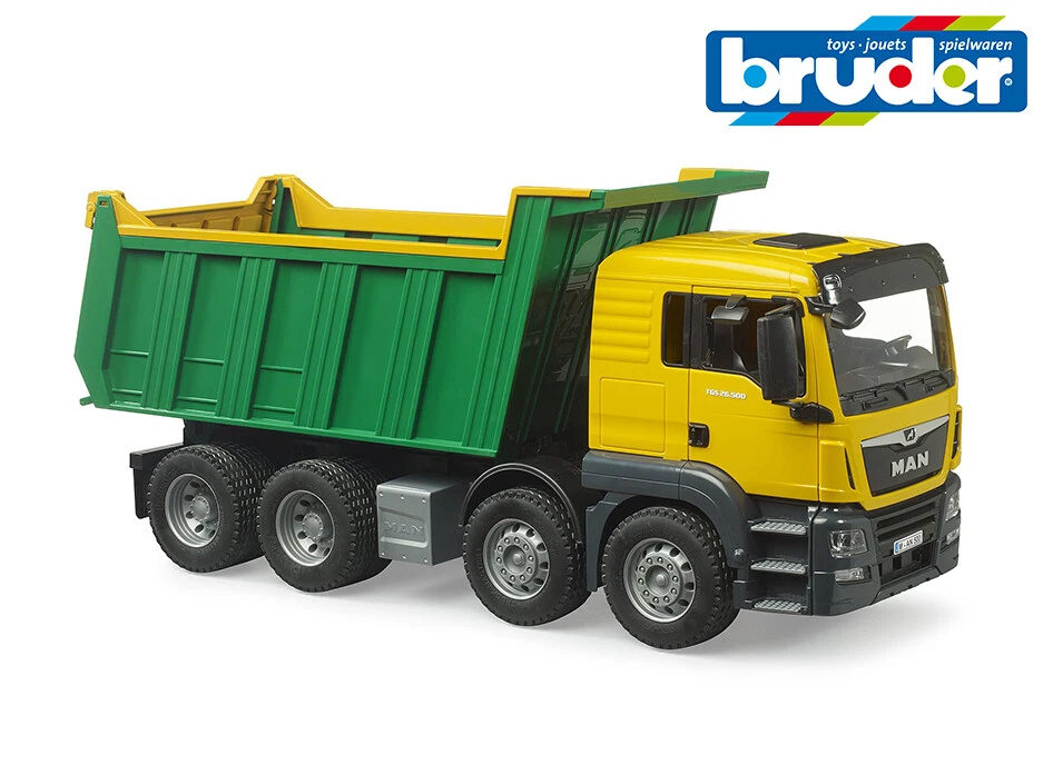 Camión volquete Bruder Toys 03766 Man TGS 26.500 - Camión volquete GRANDE 1:16 Foto 2 de 3