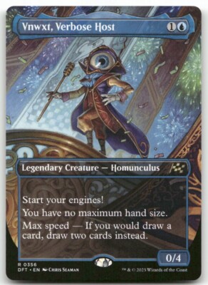 Vnwxt, Verbose Host (Borderless) #356 MTG Aetherdrift NM X1
