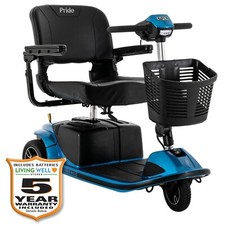 Pride Mobility Revo 2.0 3-Wheel Mobility Scooter, 400 lbs. Weight Capacity