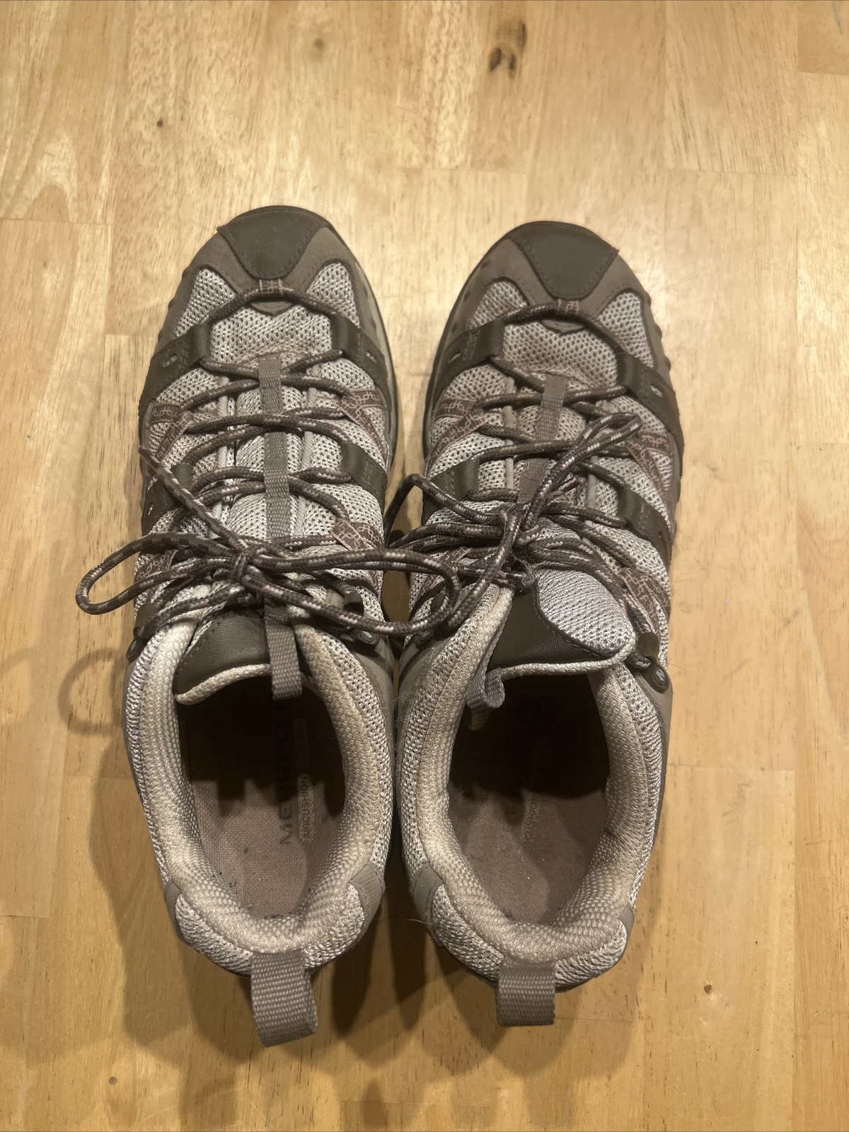 Scarpe da trekking grigie Merrell cuscino d'aria taglia 10 ottime condizioni usate
