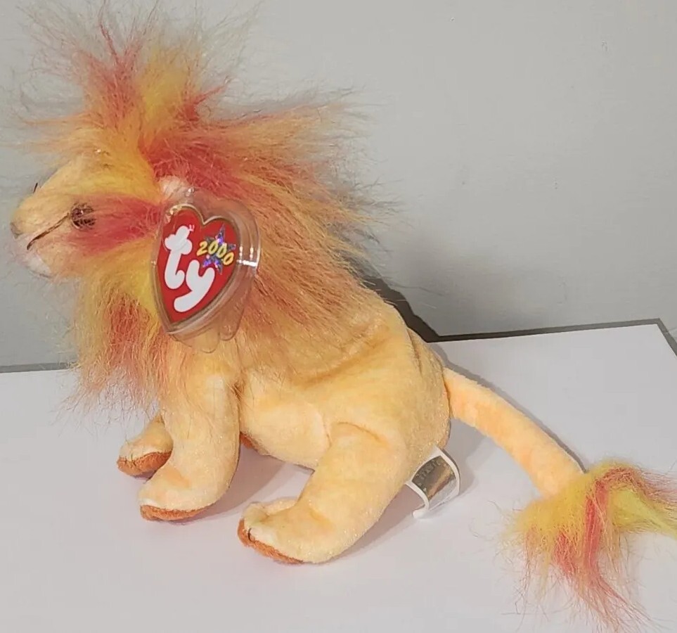 Ty Beanie Baby - BUSHY the Lion (8 Inch) NEW MWMTs Stuffed Animal