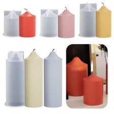 Silicone 3D Art Wax Mold Candle Mould Cylinder Candle Mold Cake Resin Molds