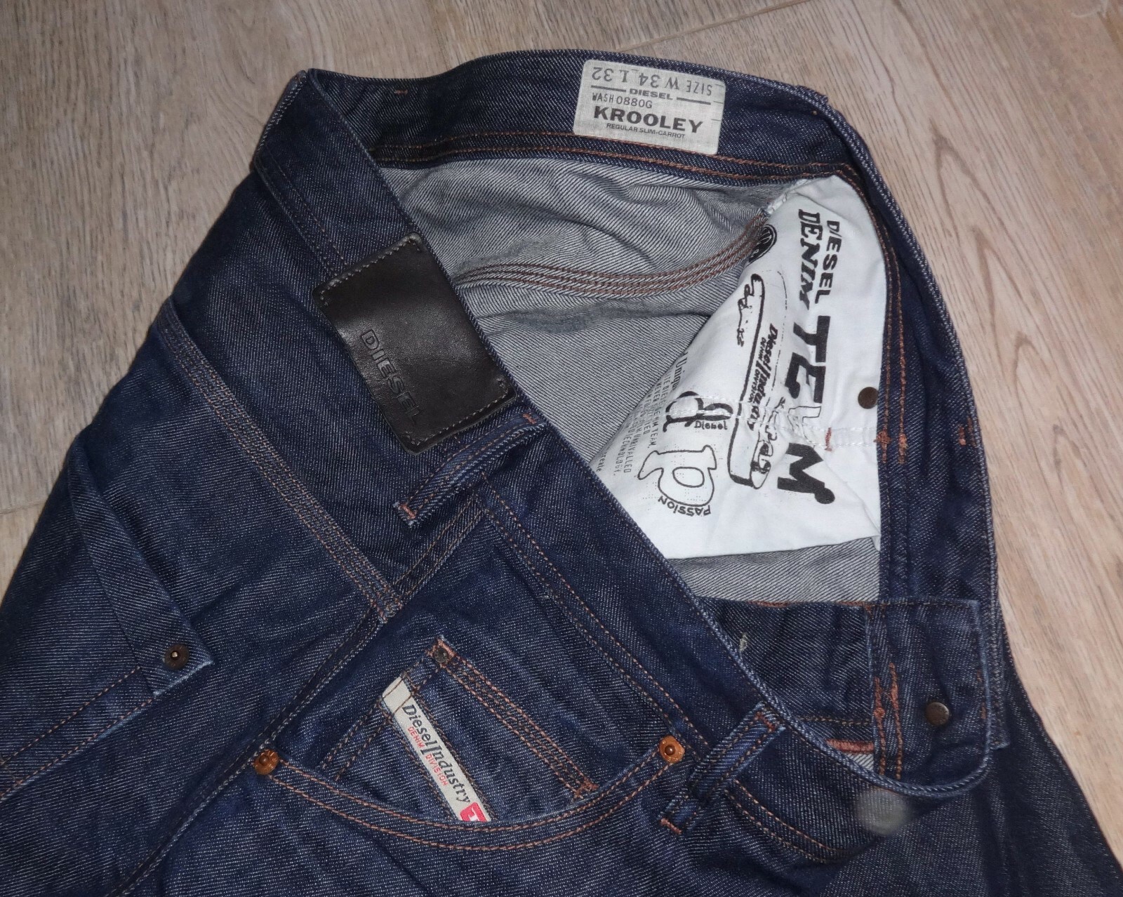 USED Men`s JEANS DIESEL * KROOLEY * 0880G SIZE W34 *… Gem