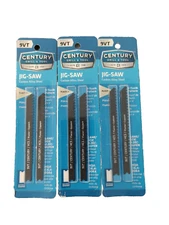 3pc Century Drill & Tool 06609 9VT Jig-Saw Carbon Alloy Steel Saw Blades Plaster