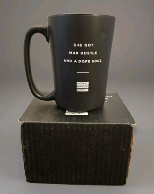 Coffee & Motivation Company Mug - She Got Mad Hustle And A Dope Soul NIB