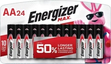 Energizer AA Batteries Double A Max Alkaline Battery, 24 Count Bulk