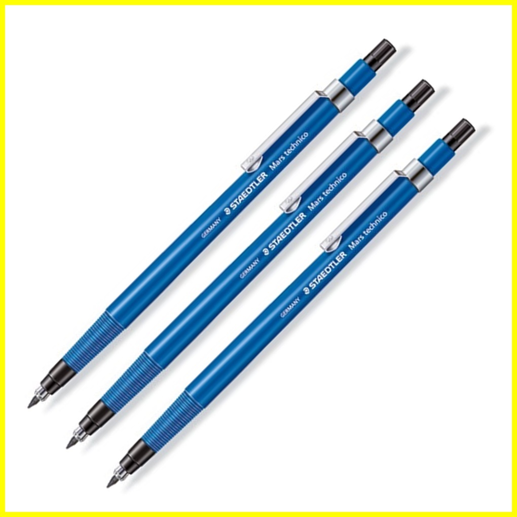 Staedtler Mars Technico 788C Clutch Pencil - Pack Of 3, 2mm Lead Holder, Made In Germany