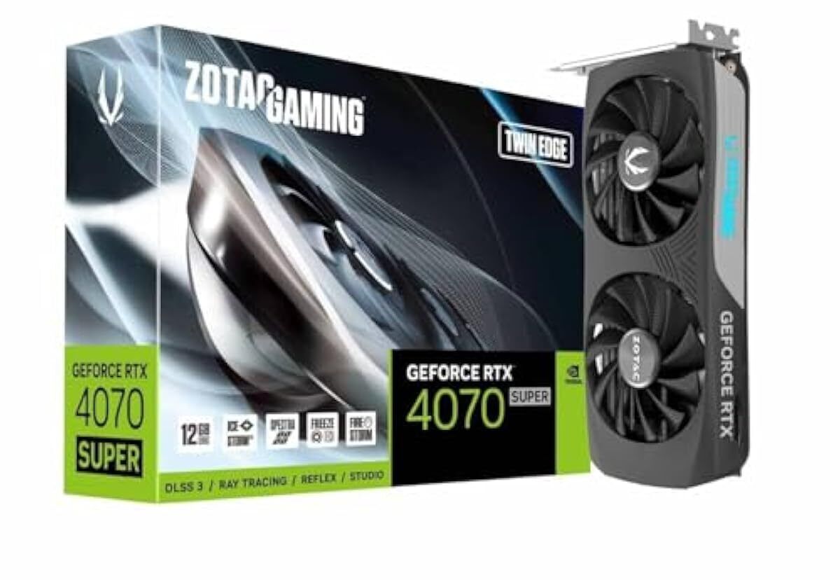 ZOTAC Gaming GeForce RTX 4070 Super Twin Edge 12 GB GDDR6X ZOTAC Gaming GeForce RTX 4070 Super Twin Edge 12 GB GDDR6X