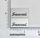 Sansui Speaker Badge Logo Emblem Custom Made Aluminum PAIR