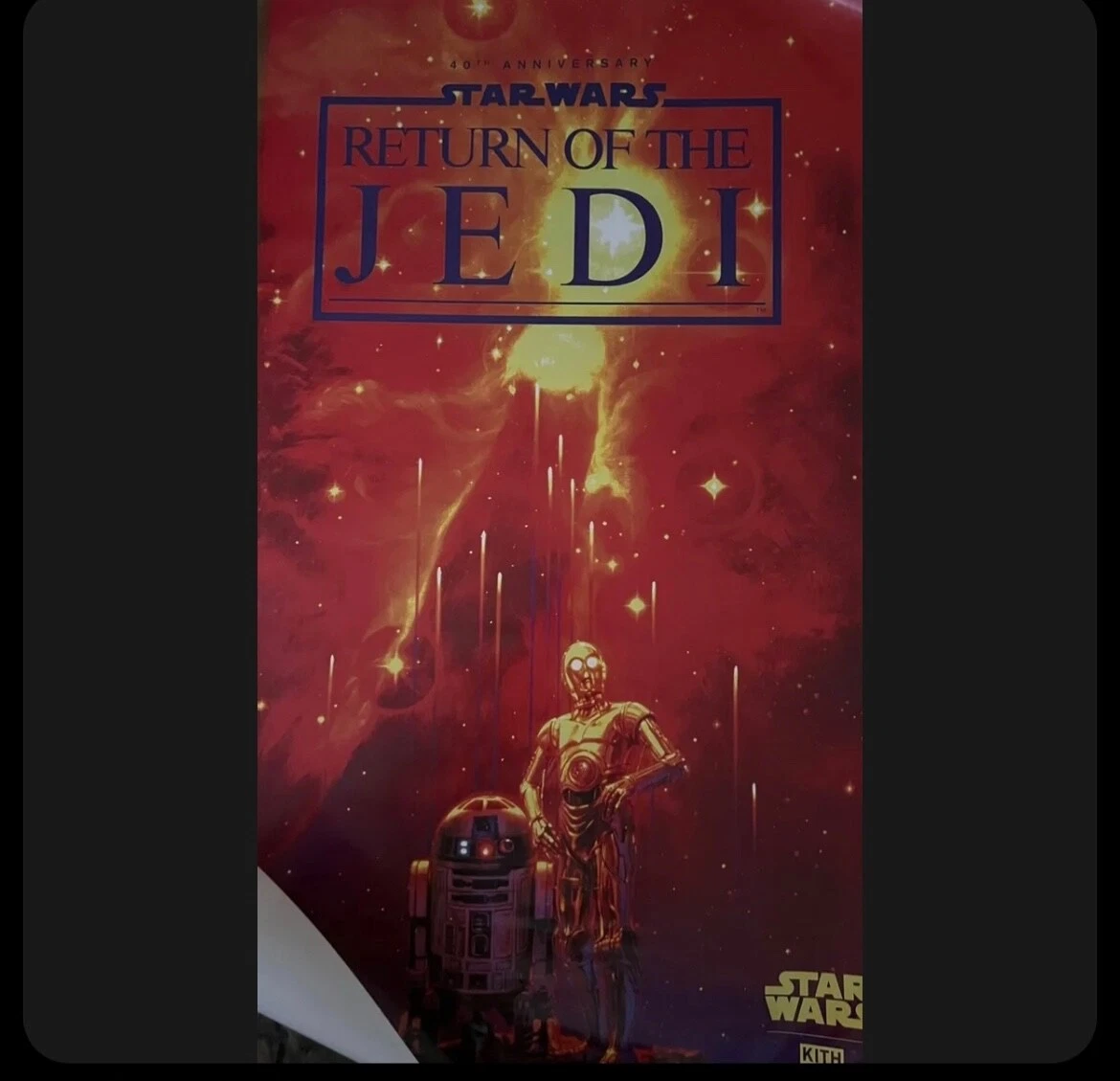 Kith Star Wars Return Of The Jedi - Exclusive Screening Poster - Rare  (Unframed)