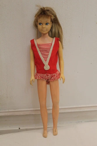 poupée SKIPPER 1963 BARBIE marin maillot  bain rouge d'origine vintage ancienne