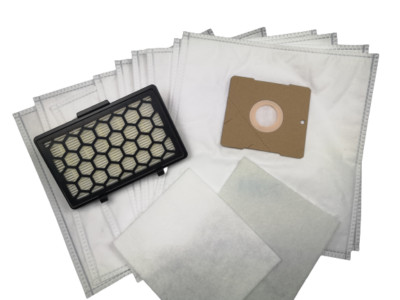 20 Staubsaugerbeutel + 1 Abluftfilter passend für Severin BC 7048 S`Power zelos