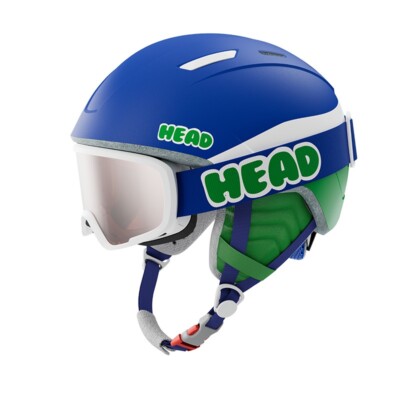 Head  jr. MOJO SET Ski Helm mit Brille Fb.blue-green :NEU: