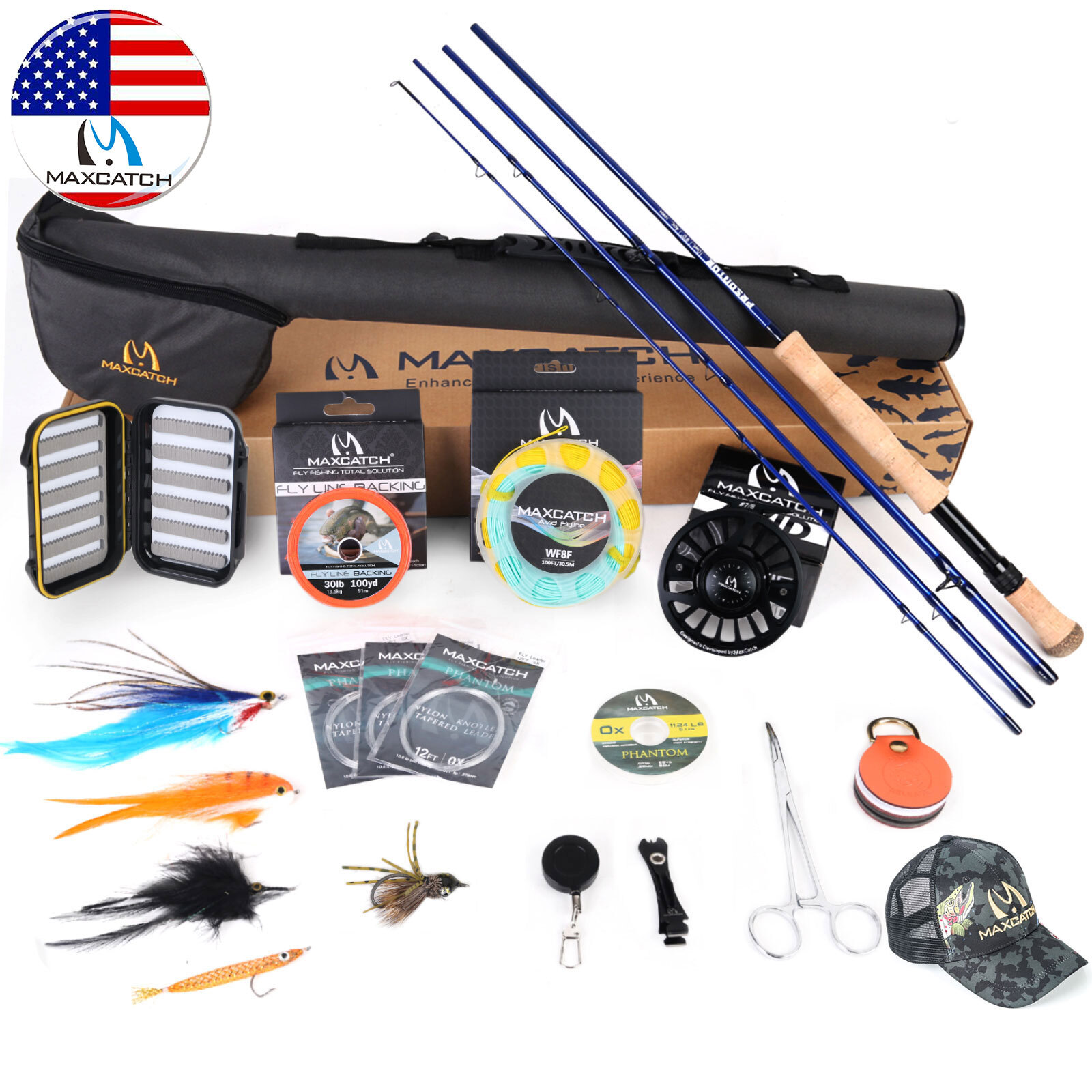 Maxcatch Saltwater Fly Fishing Rod and Reel Combo 9FT 8-10WT