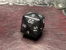 24-Sided Black Polyhedral Die D24 Gaming RPG Tabletop Board Card CCG Game Dice
