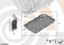 BMW Genuine Oil Filter Sump Set Automation Transmission Value Parts 24115A13115