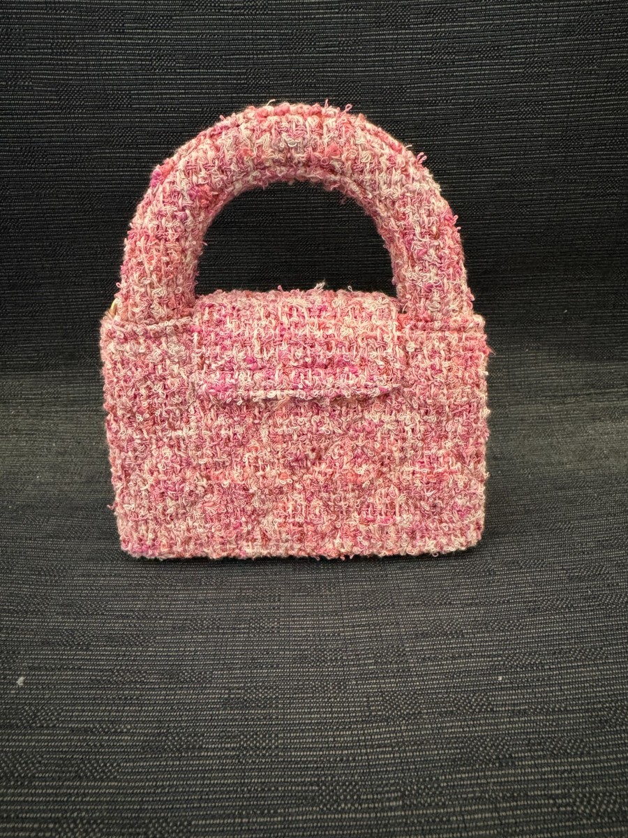 魅力的で上品♪【CHANEL】ケリーナノハンドバッグ 24P New Chanel 24P KELLY Nano Barbie Pink Tweed Top Handle