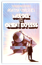 c1974 Movie Ad 'Murder on the Orient Express' Agatha Christie Postcard GB UK