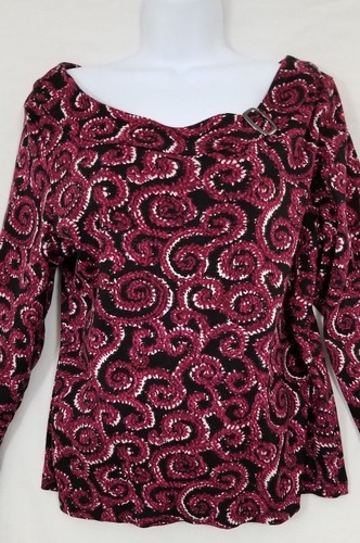 Rafaella Women's Multi Color 3/4 Sleeve Cotton Blouse Size XL - Picture 2 of 7