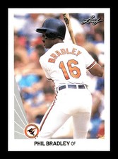 PHIL BRADLEY ⚾ 1990 Leaf Baseball #138 Baltimore Orioles