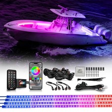 Opt7 Dreamcolor 4x 48 Led Light Strip For Boat Marine Deck Interior Appremote Opt7 Dreamcolor 4x 48 Led Light Strip For Boat Marine Deck Interior Appremote
