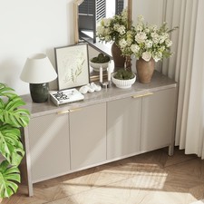Sideboard Buffet Cabinet, 59 Storage Cabinet With Storage,Modern Wood Buffet Ca