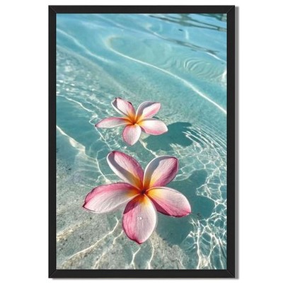 Floating Plumeria Flowers Wall Art Canvas Oil Paintings Reproduction