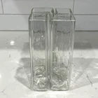 Vtg Signed Barbini Murano 4 Chamber Art Glass Quattro Fori Vase