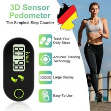 Flintronic Mini-Schrittz&auml;hler - 3D-Schrittz&auml;hler mit Clip-Lanyard, Genau f&uuml;r Geh