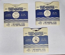 Lot of 3 Vintage View Master Reels Christmas Story, Mother Goose, Down On Farm