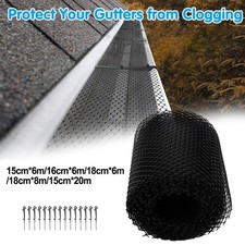 Plastic Gutter Guards Mesh with Clips for Residential Commercial Gutters